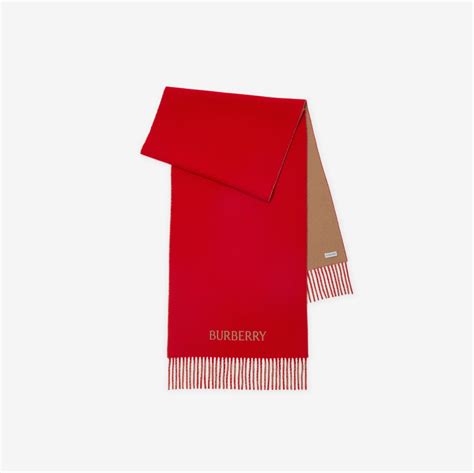 burberry 3743232 camel|Reversible Cashmere Scarf in Pillar/camel .